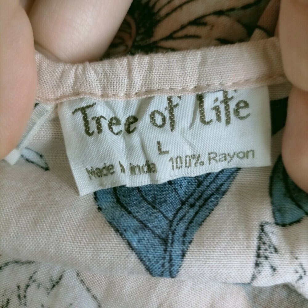 Tree Of Life Carpe Diem Pink Floral Midi Dress Size L Sleeveless Open Back - Picture 6 of 7